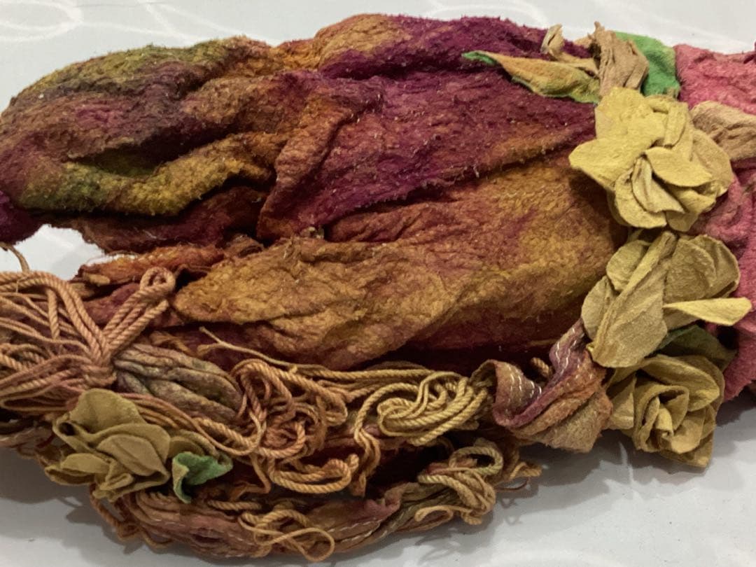 創作人形作家山下昌子　MAKODOLL 未使用　羊革花の装飾 アートドール箱付