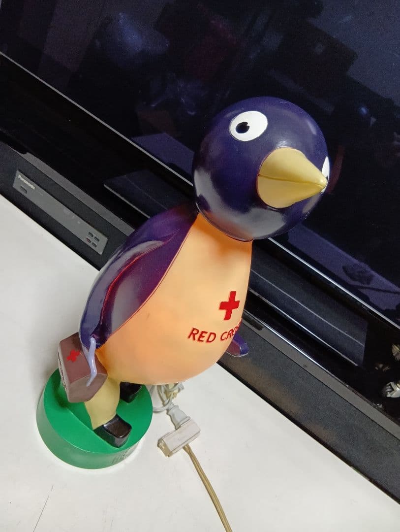 赤十字　RED CROSS ビンテージ 大型ディスプレイライト ペンギン