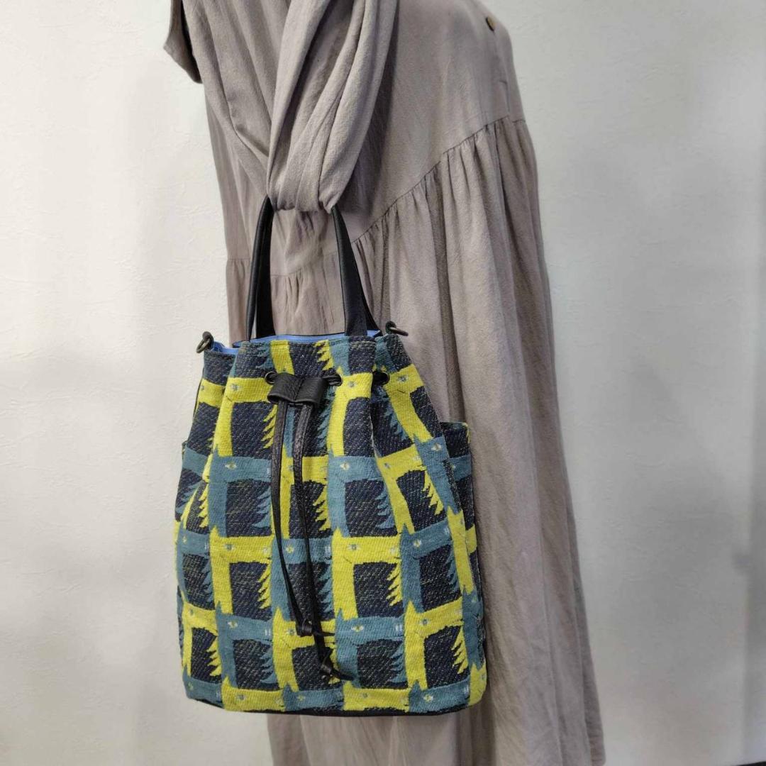 ピュウチャン様　/thoroughbredサラブレットネイビー/巾着Lサイズ