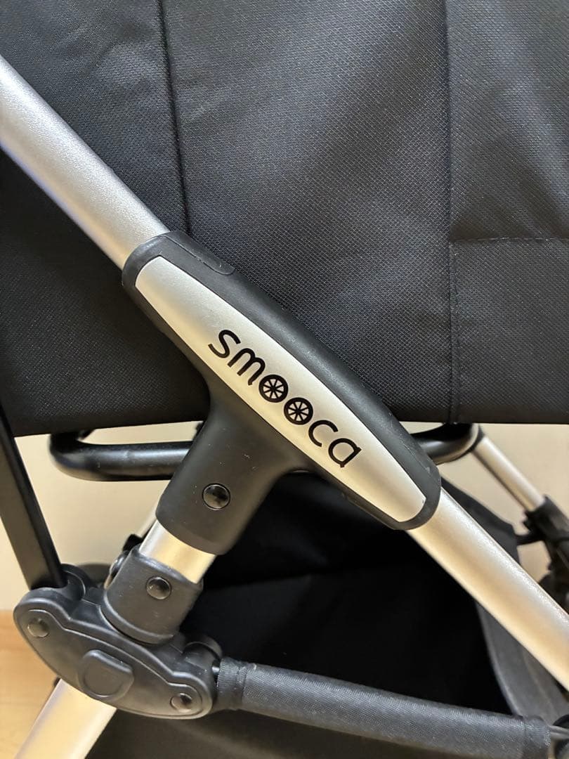 smooca mini ペットカート ブラック カップホルダ付　折り畳み式　美品