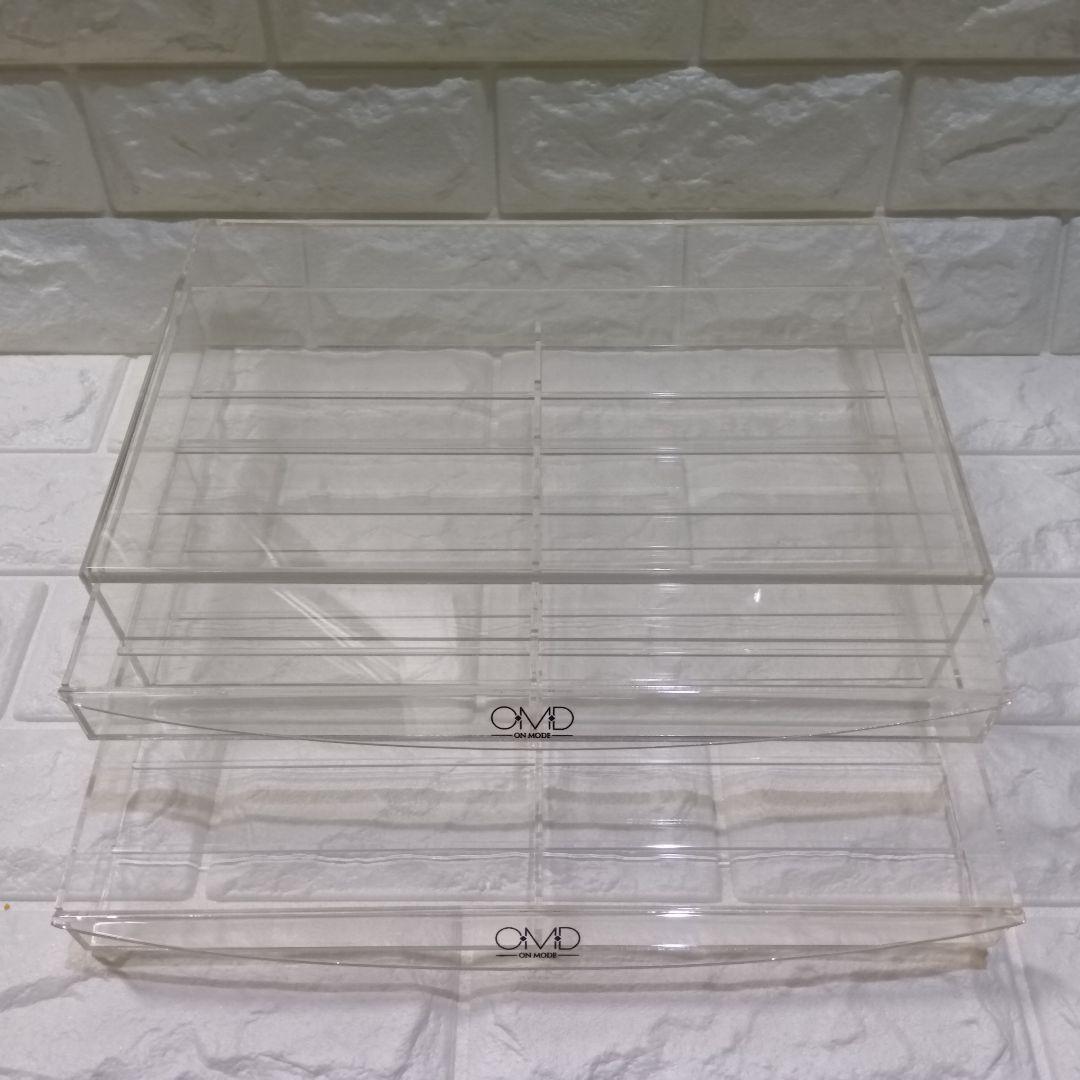 【A】OMDジェルネイル アクリル収納ケース120個 収納 3セット