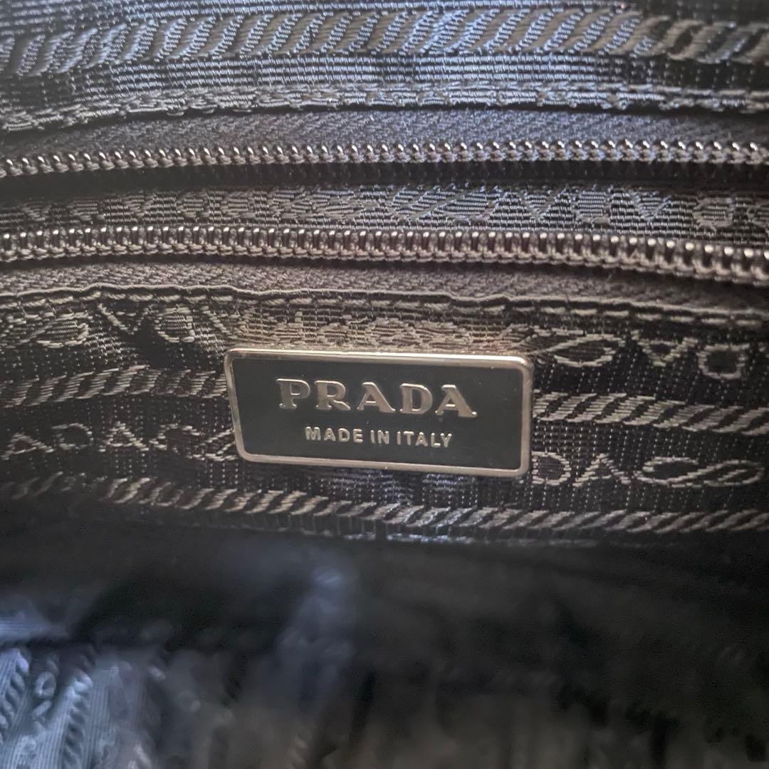 極美品 PRADA ショルダーバッグ カメラバッグ ナイロン レザー ブラック