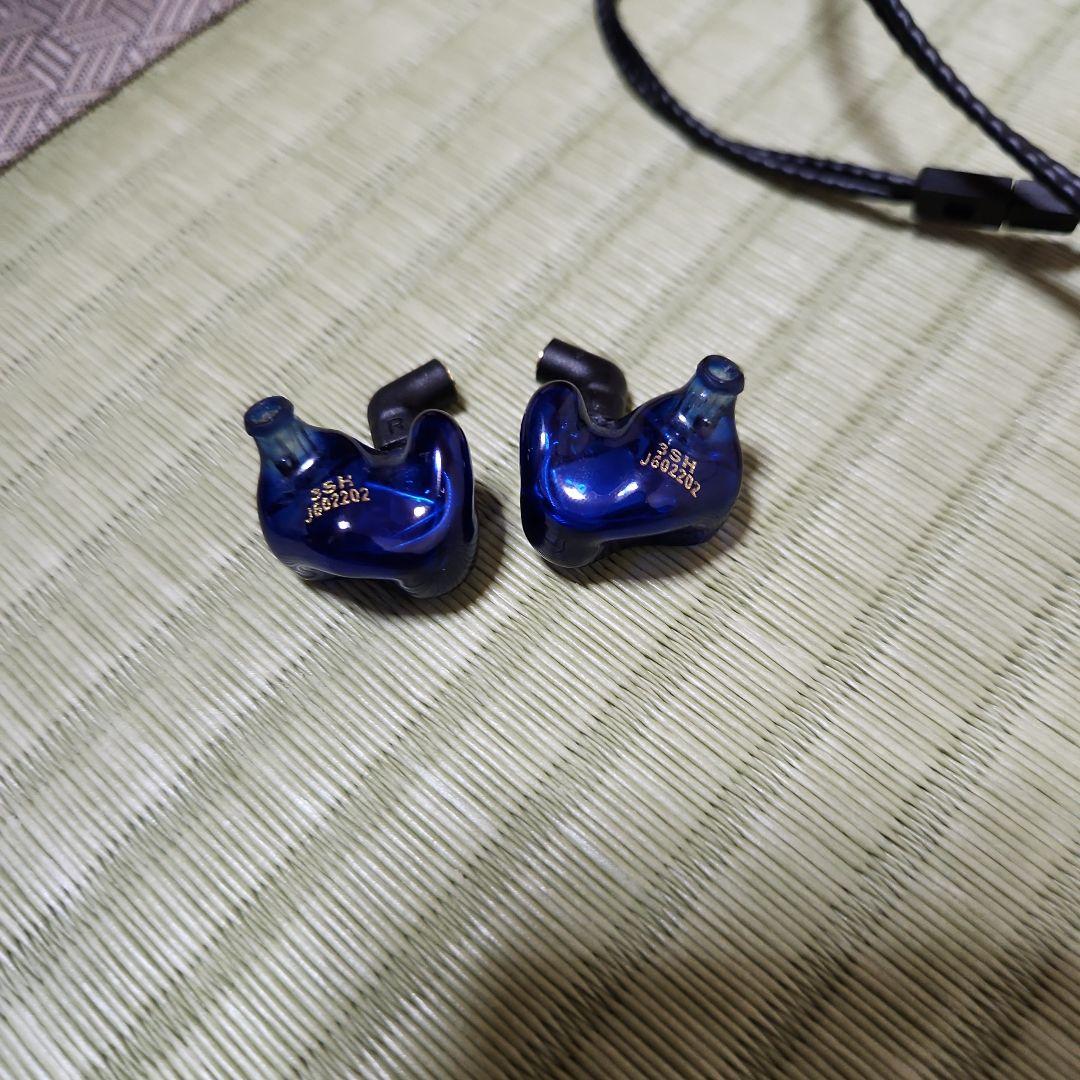 qdc 3sh リケーブル可能イヤホン 青　有線イヤホン