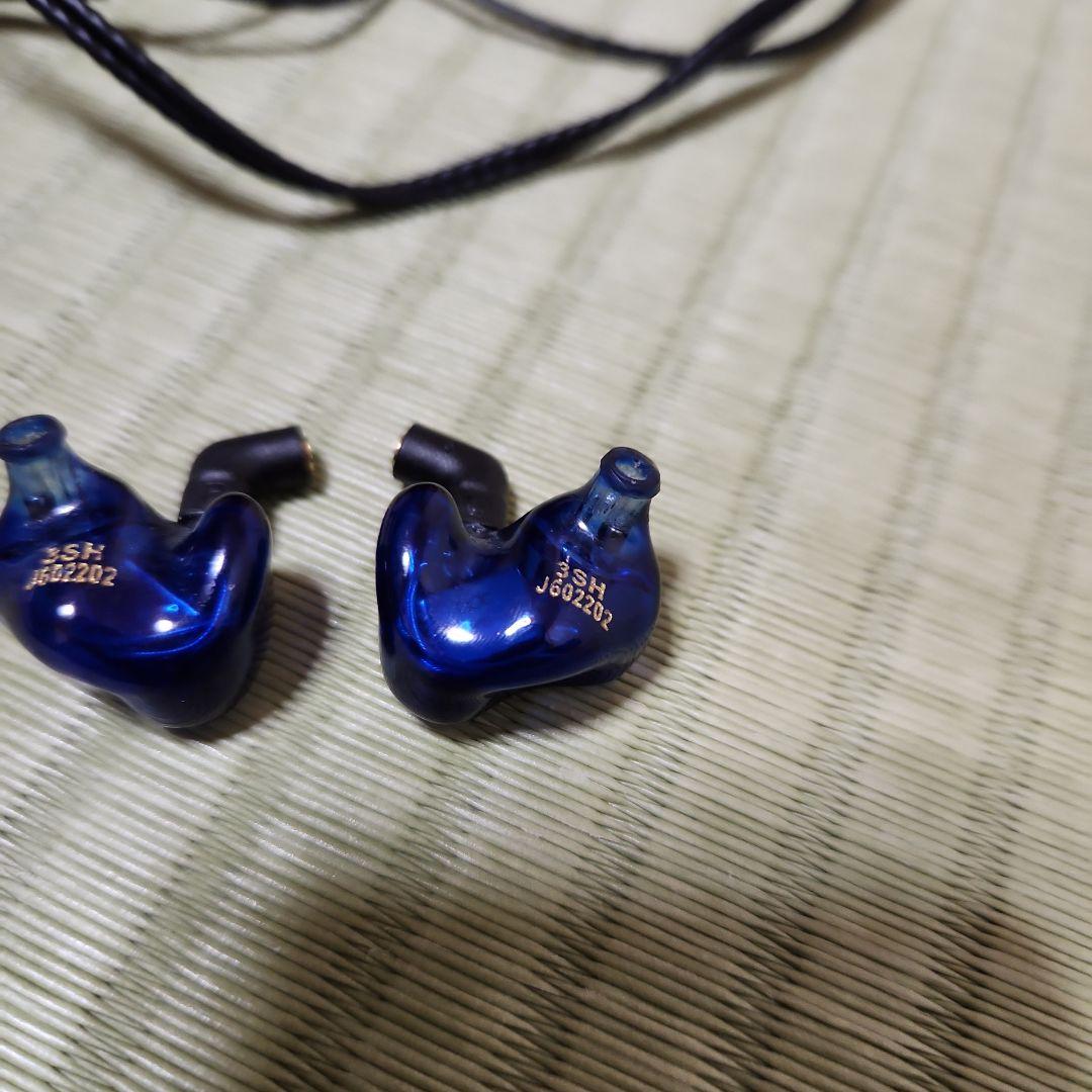 qdc 3sh リケーブル可能イヤホン 青　有線イヤホン