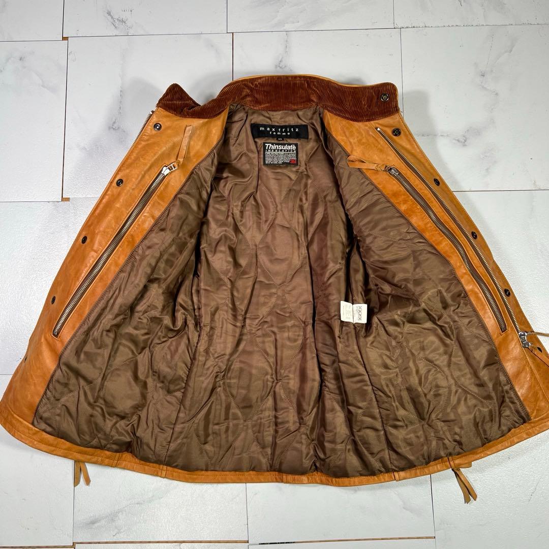 タグ付き MAXFRITZ マックスフリッツ コンフォートジャケット 40 牛革