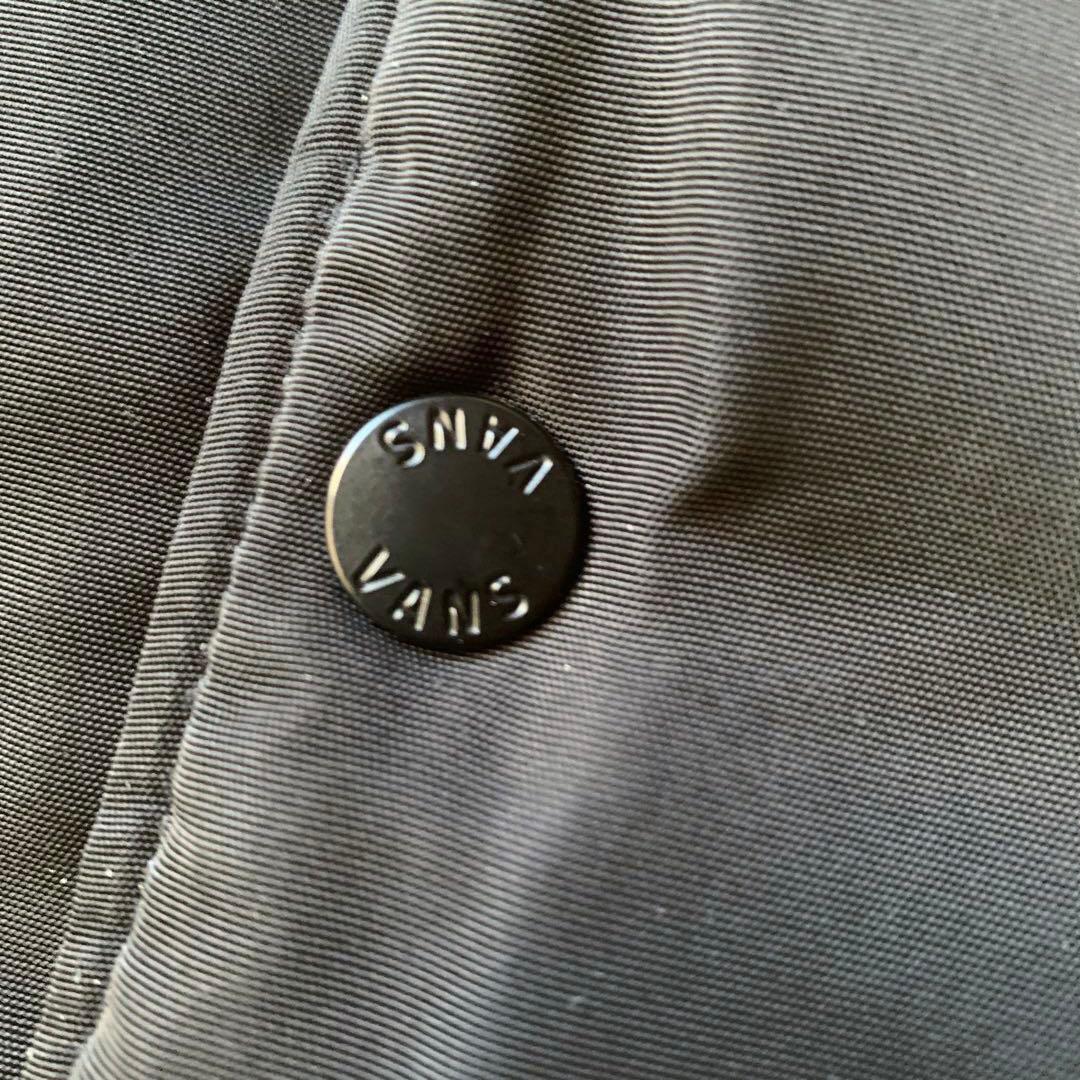 希少 00s VANS バンズ コーチジャケット 裏ボア ナイロン 黒 グランジ