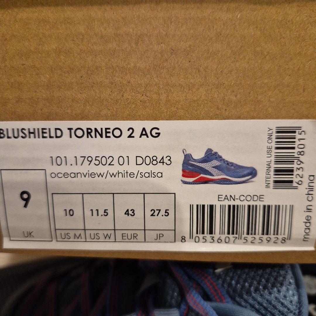 ディアドラ　diadora Torneo 2 テニスシューズ 27.5