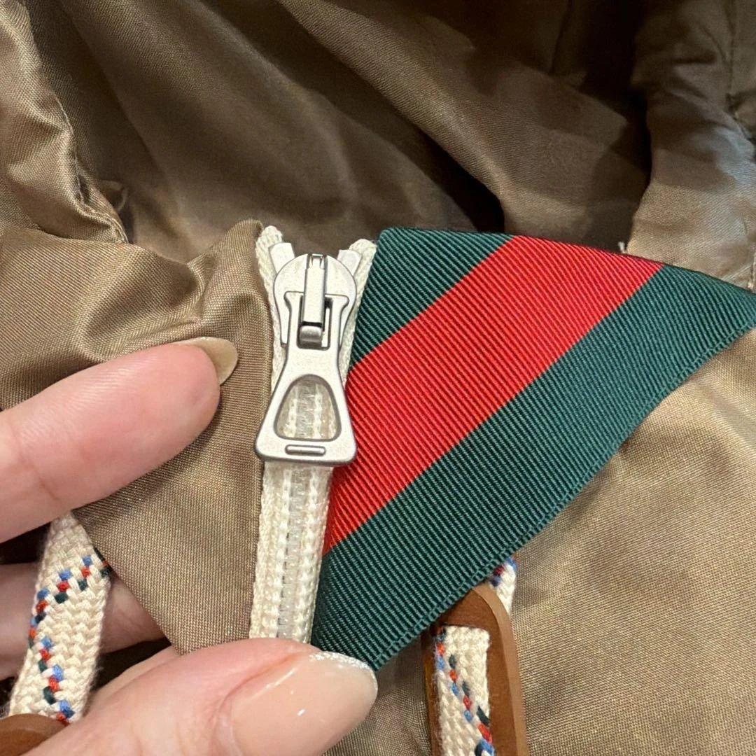 【新品】GUCCI シェリーライン フーデッドナイロンブルゾン