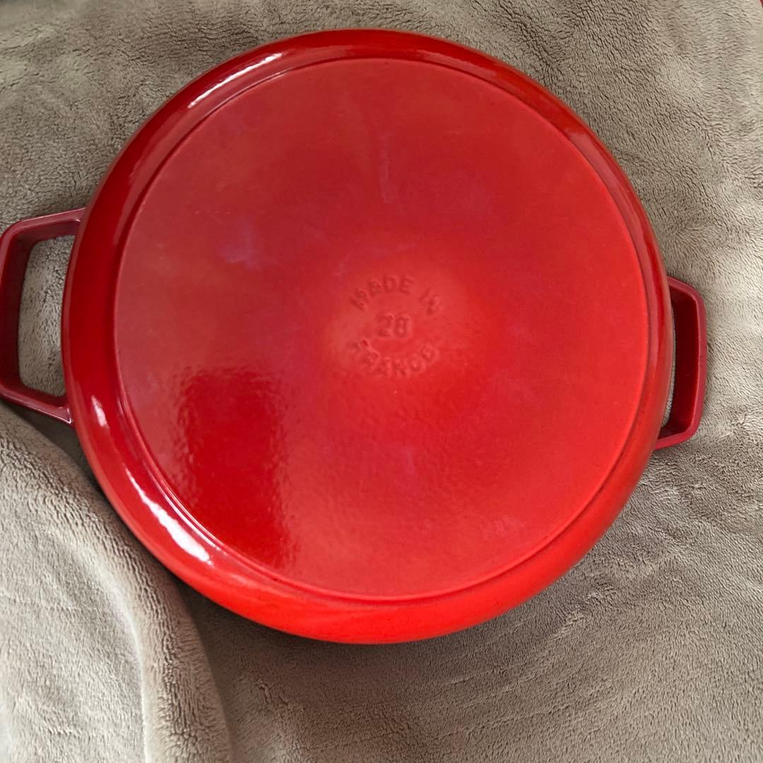 【STAUB】ストウブ ブレイザー・ソテーパン 28cm チェリー