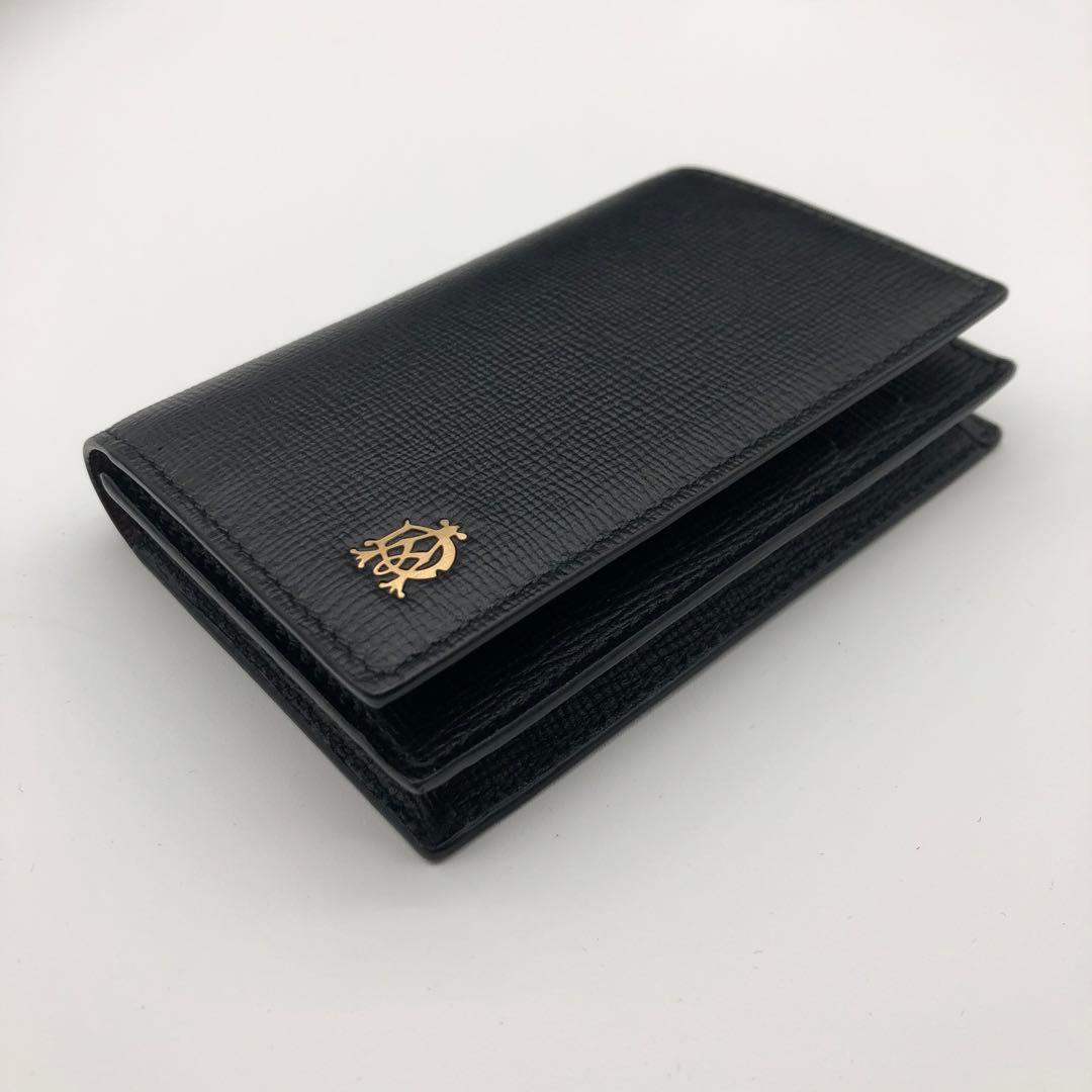 【新品未使用品】dunhill ブラックレザー名刺入れ
