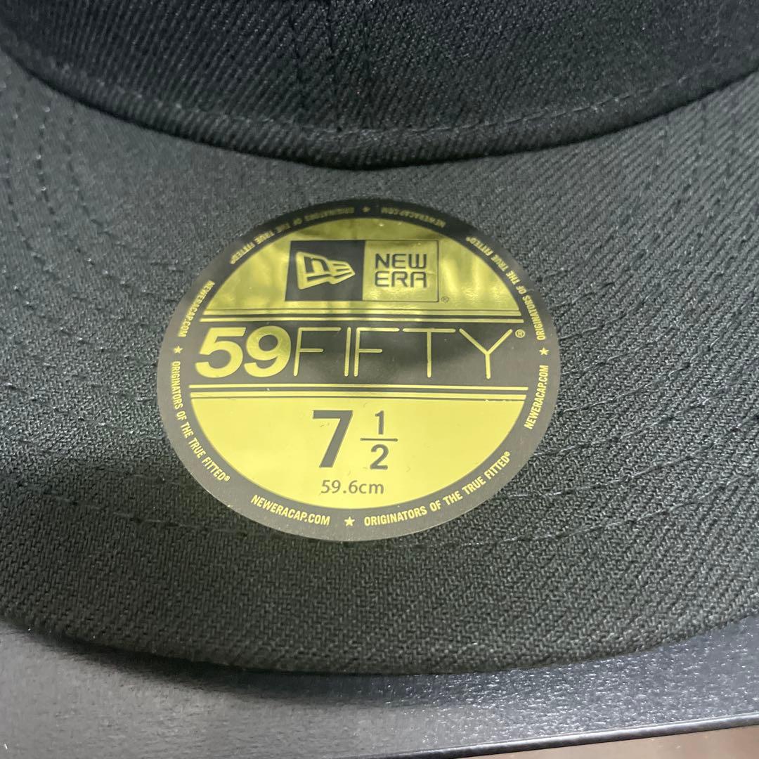 t*2様 ニューエラ✖️ シュプリーム　黒キャップ　7 1/2