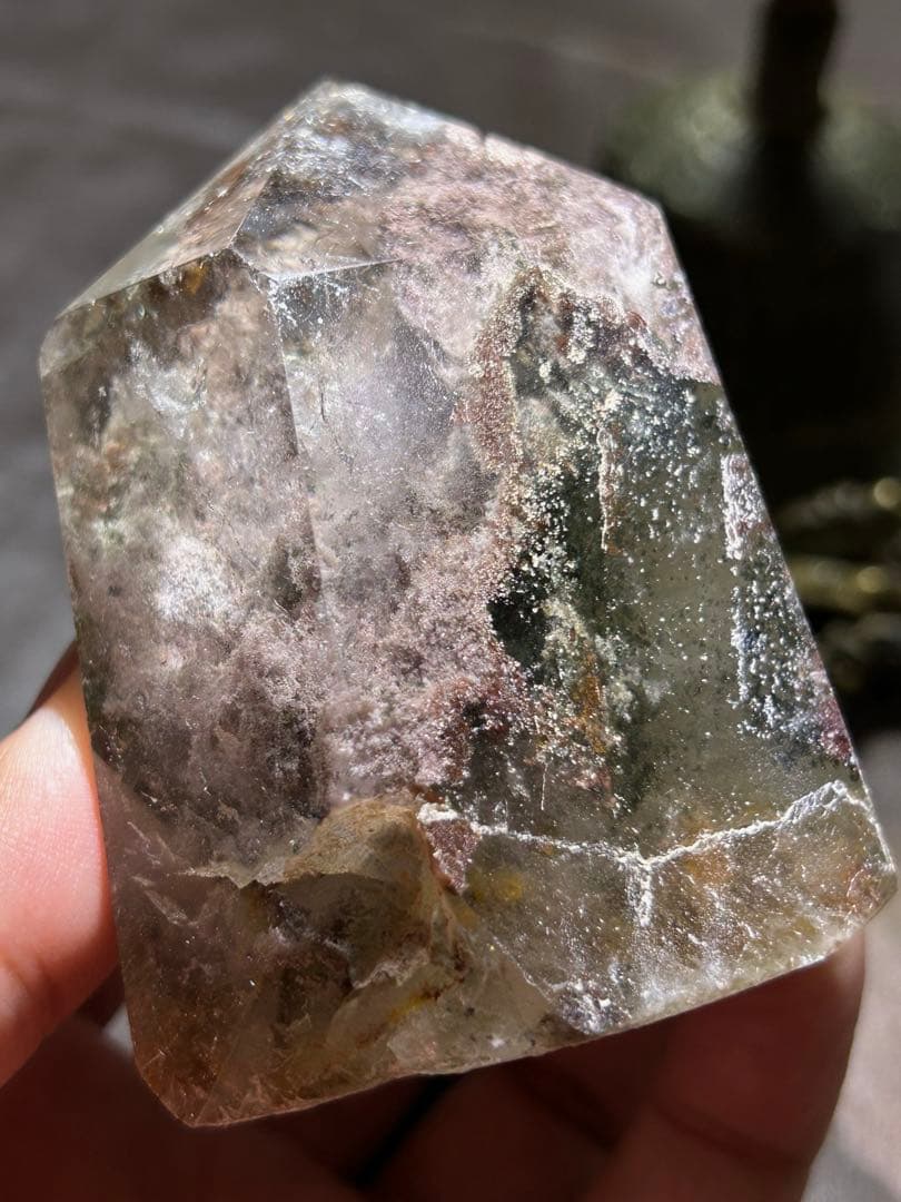 ⭐️別格高級品！帝王秘宝！ガーデンクォーツ　六角柱　原石