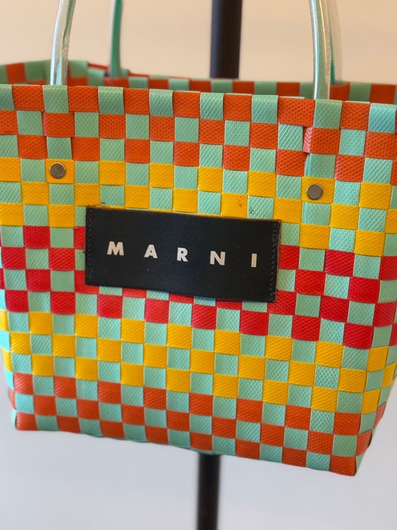 MARNI チェック柄 かごバッグ完売品