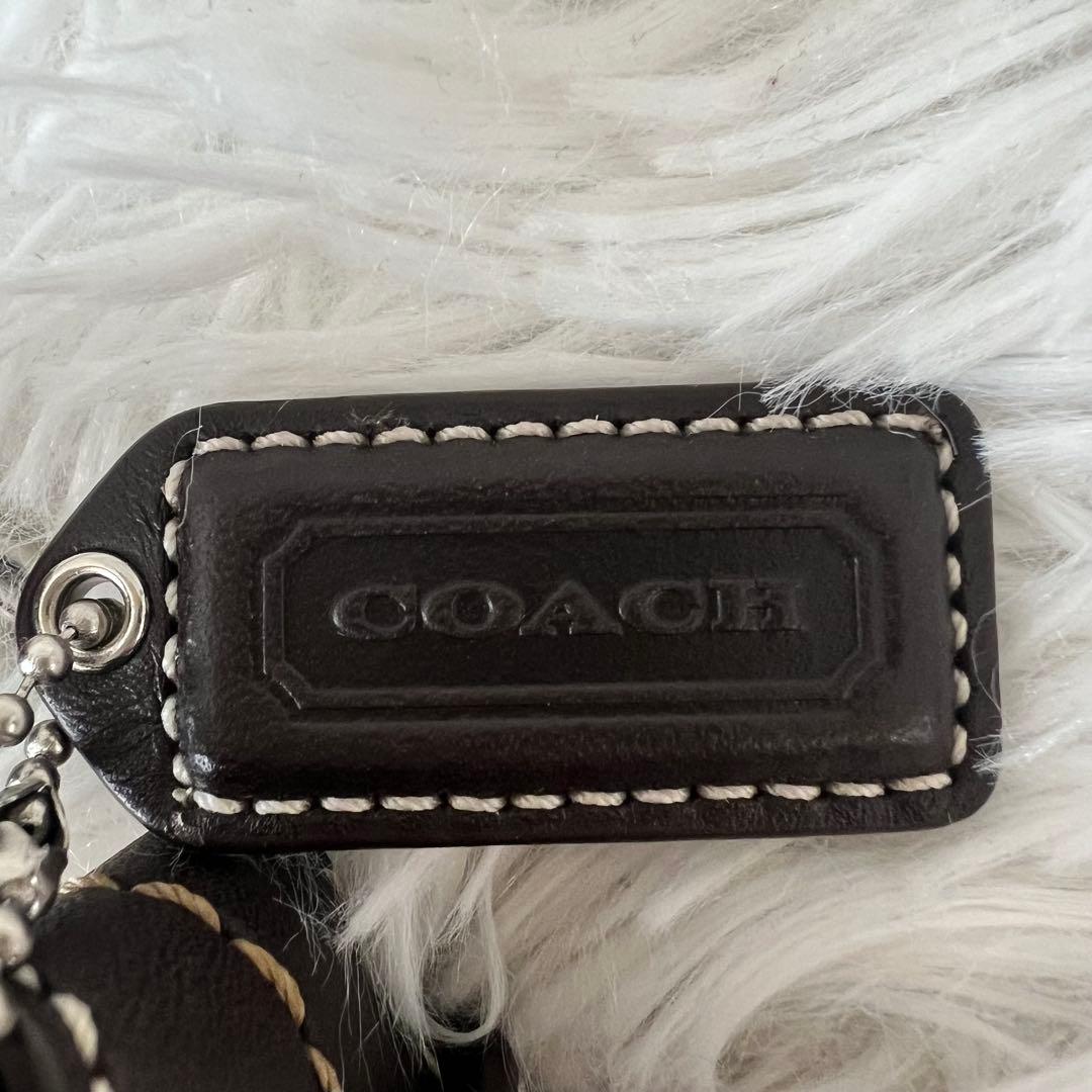 【新品タグ付き】希少✨COACH コーチ ワンショルダー ハーフムーン 茶