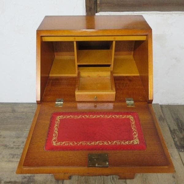 イギリス アンティーク 家具 ライティングビューロー デスク 机 6918d