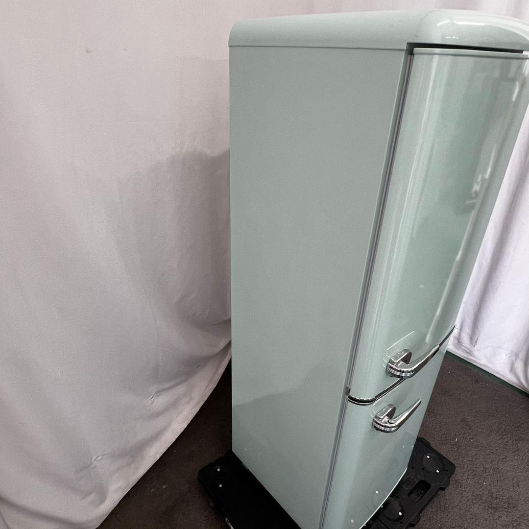 128 冷蔵庫　レトロ　おしゃれ　小型　スリム　可愛い　一人暮らし　設置無料