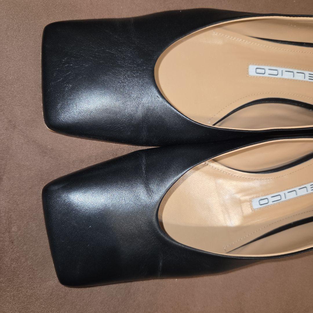 ペリーコ　PELLICO フラットパンプス CO　38　レザー