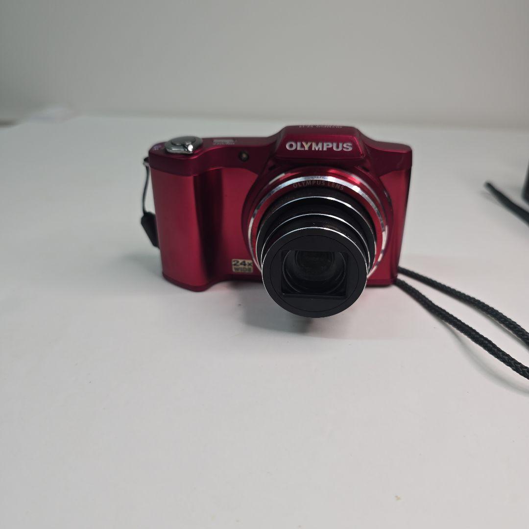 OLYMPUS 赤 デジタルカメラ 光学ズーム