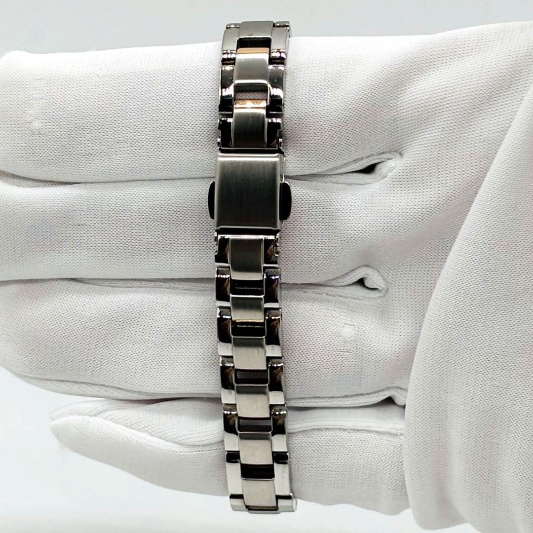 シチズン クロスシー 電波ソーラー ピンク レディース 腕時計 オクタゴン