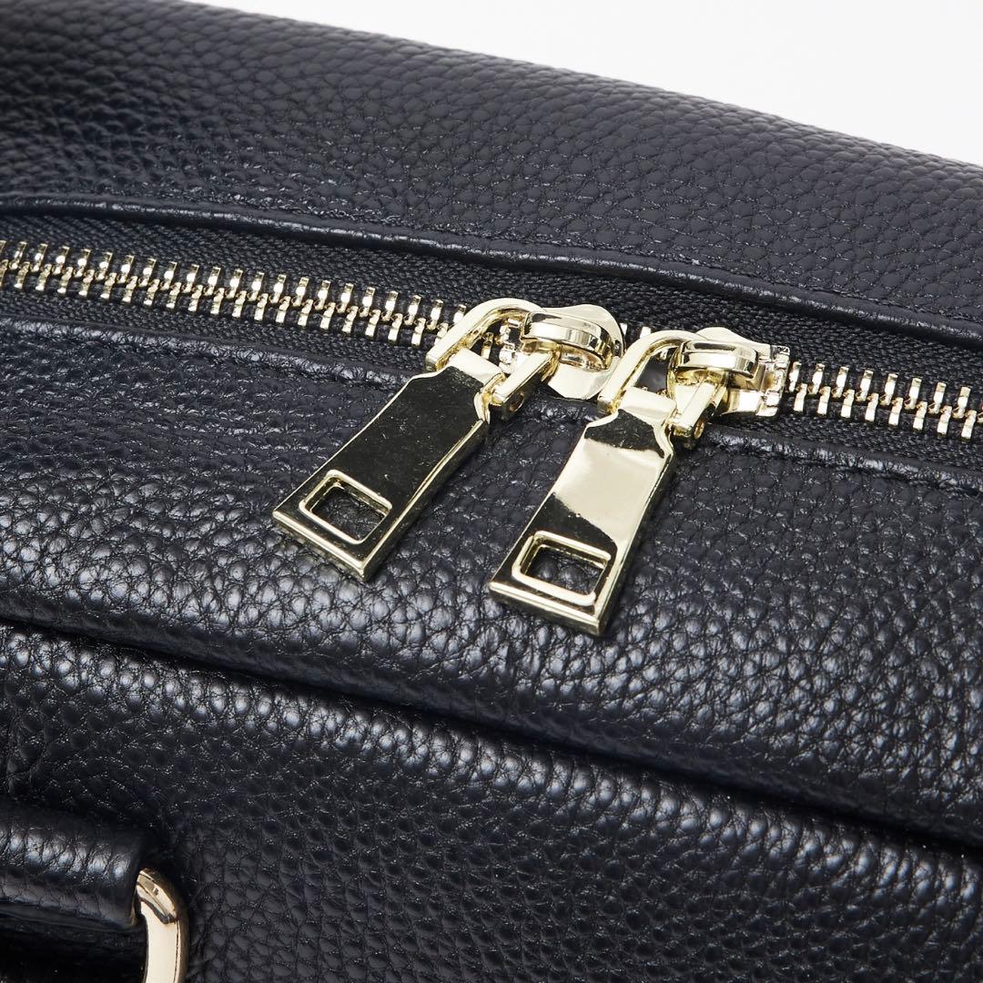 【新品未使用】ABAHOUSE SOEUR レザーボストンバッグ　ブラウン