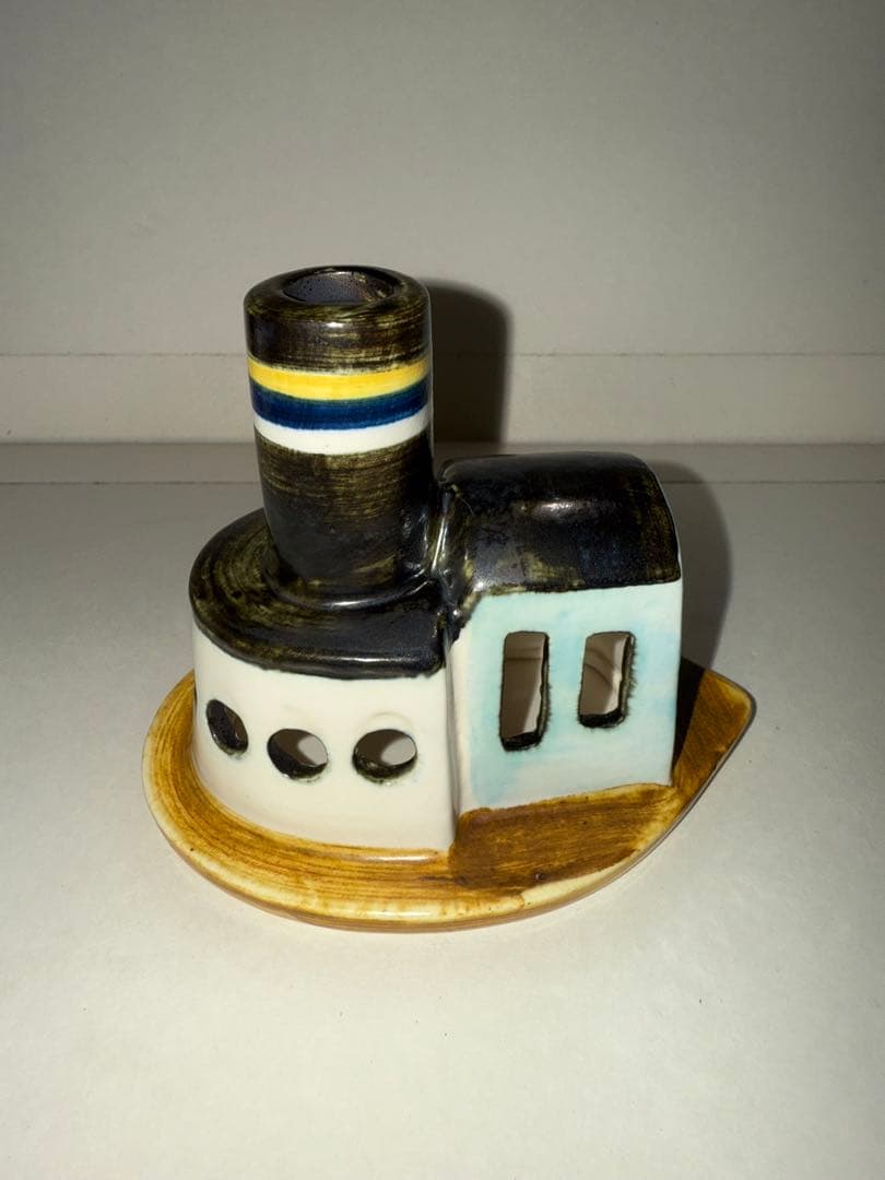 新品未使用品　リサラーソン　グスタフスベリ　ボート　陶器　船　置物