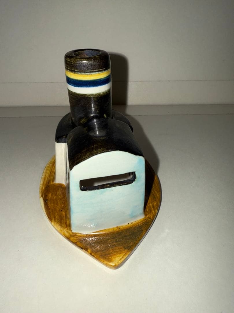 新品未使用品　リサラーソン　グスタフスベリ　ボート　陶器　船　置物