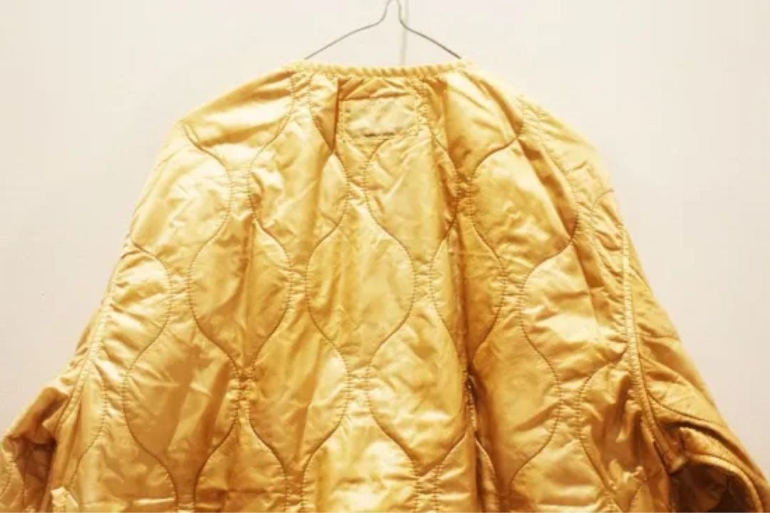 KAPITAL - ナイロンキルティング ムラ染め ライニングクロップドボレロ