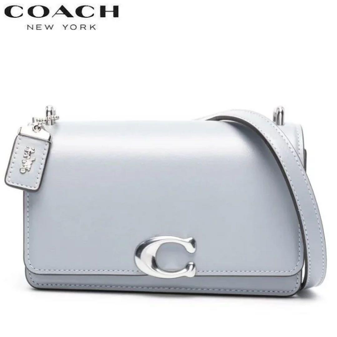 coach ショルダーバッグ 水色