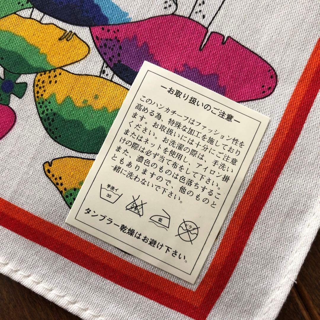 未使用　Vivienne Westwood ハンカチ　きのこ　総柄　キノコ