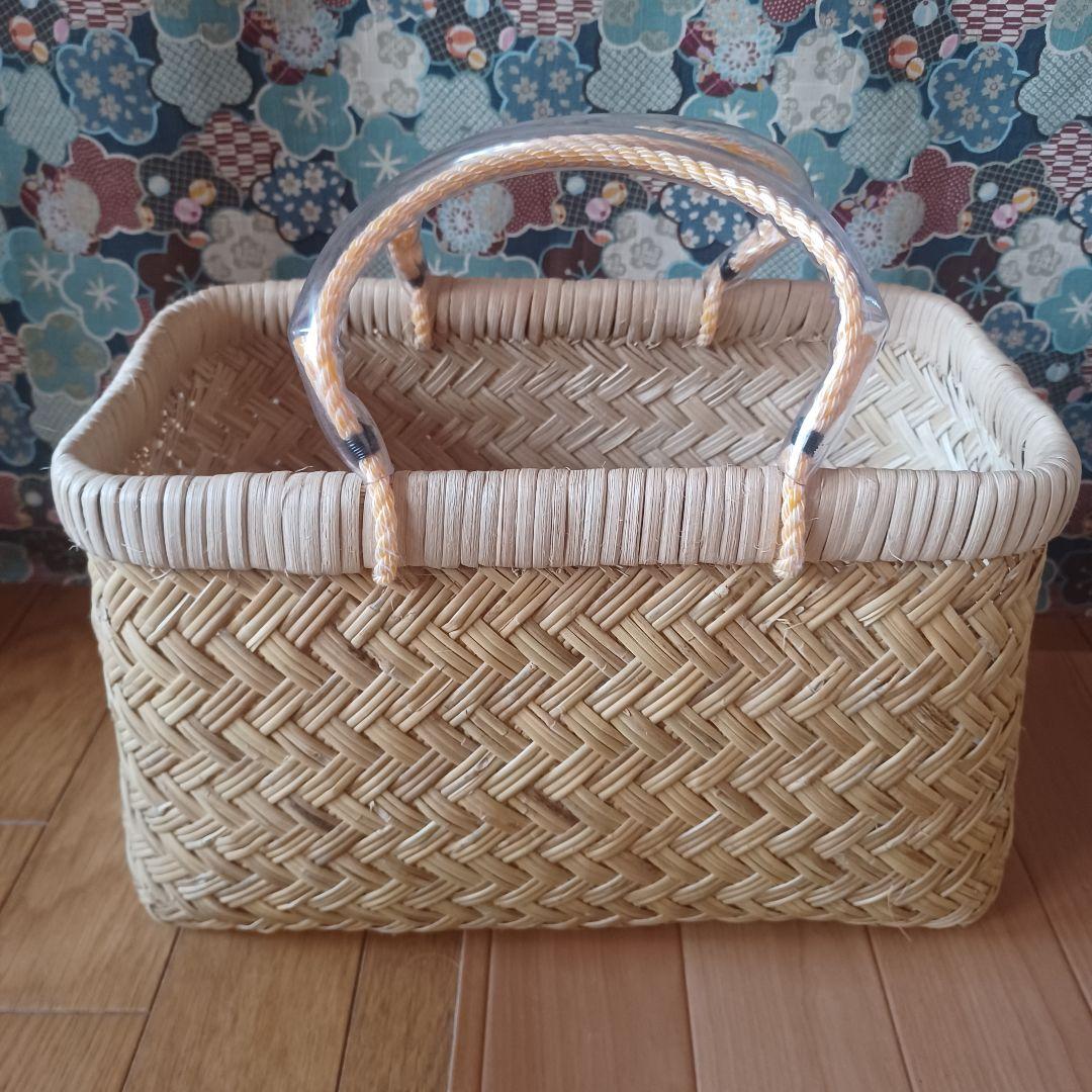 最終値下げ。スズ竹、ハンドメイドかごバック②