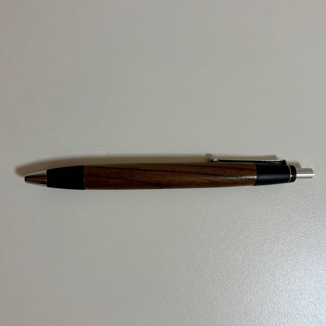 野原工芸　神代けやき ボールペン 玉クリップ 銀金具 廃番