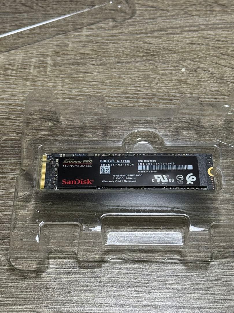 内蔵型SSD SanDisk Extreme PRO 500GB M.2 NVMe SSD