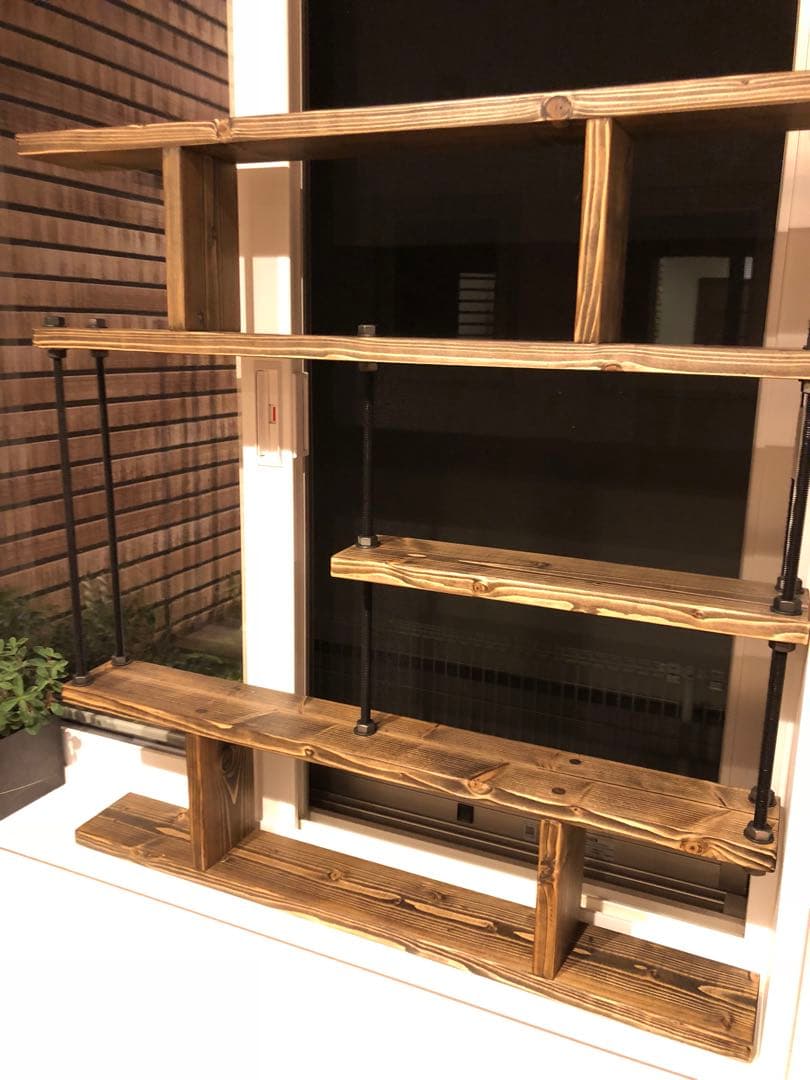 キッチンラック☆木目強調☆スパイスラック☆すきま収納☆プランターラック