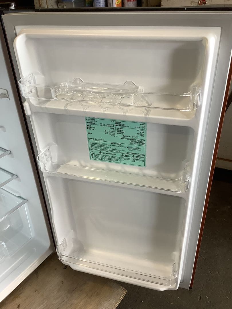 Ck 1ドア冷蔵庫 PRC-B091D-M 92L 24年製 オーヤマ