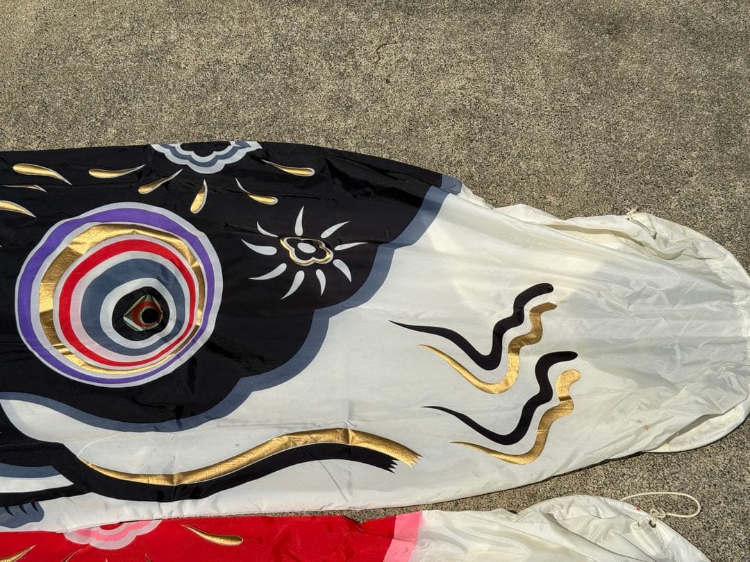 中古 鯉のぼり ⑧ 4m 両面金太郎 こいのぼり 2色 こどもの日 節句