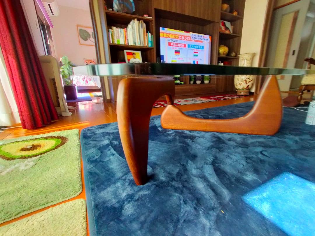 イサムノグチ　ガラステーブル/コーヒーテーブル