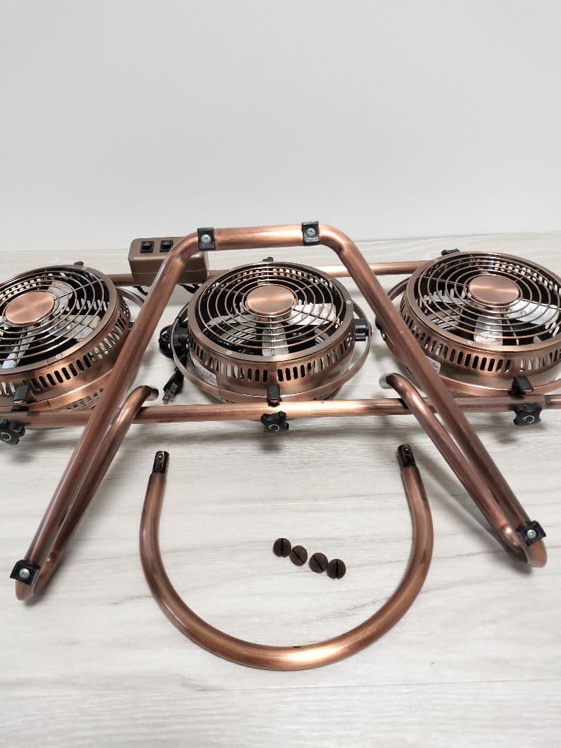 DOSHISHA HBM-166-BM ブロンズ 3連タワー型 メタル扇風機