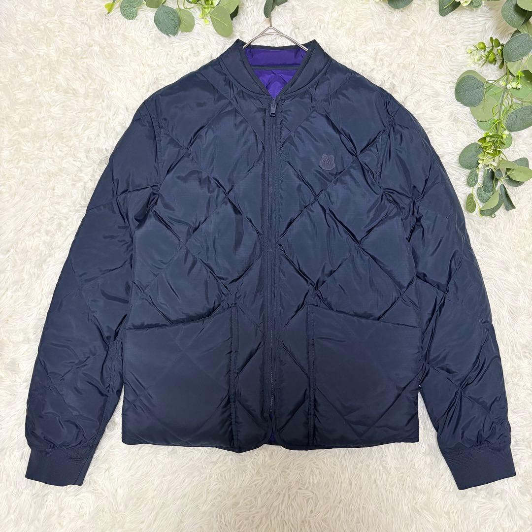 極美品★KENZO ケンゾー ダウンジャケット リバーシブル M相当 ネイビー