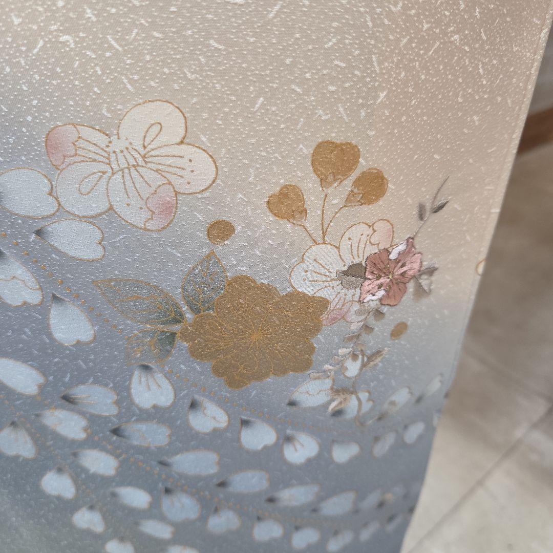 スワトウ刺繍、辻ケ花文様訪問着4点フルセット、着物、袋帯、帯締め、帯揚げ