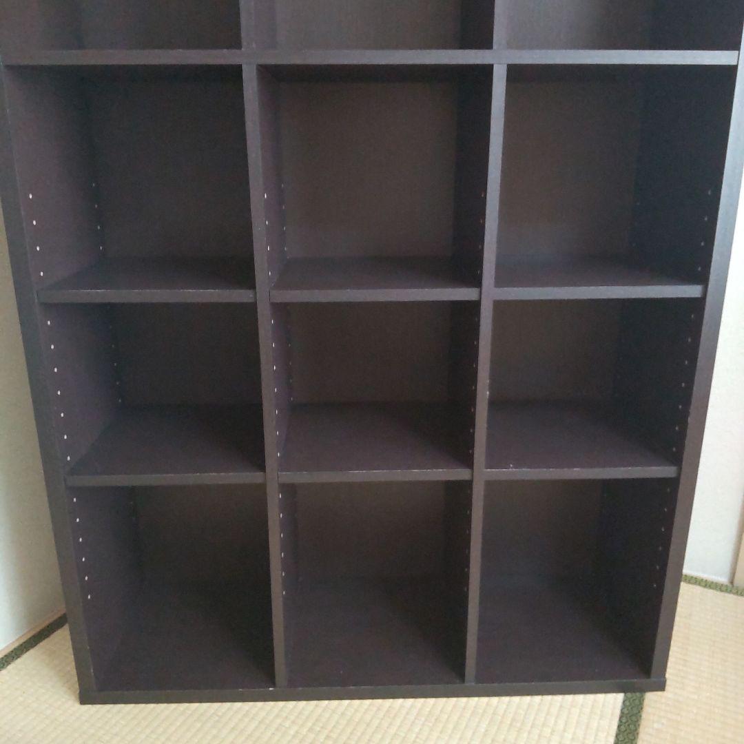 ニトリ 本棚 ダークブラウン 完成品 移動棚あり 高さ180cm
