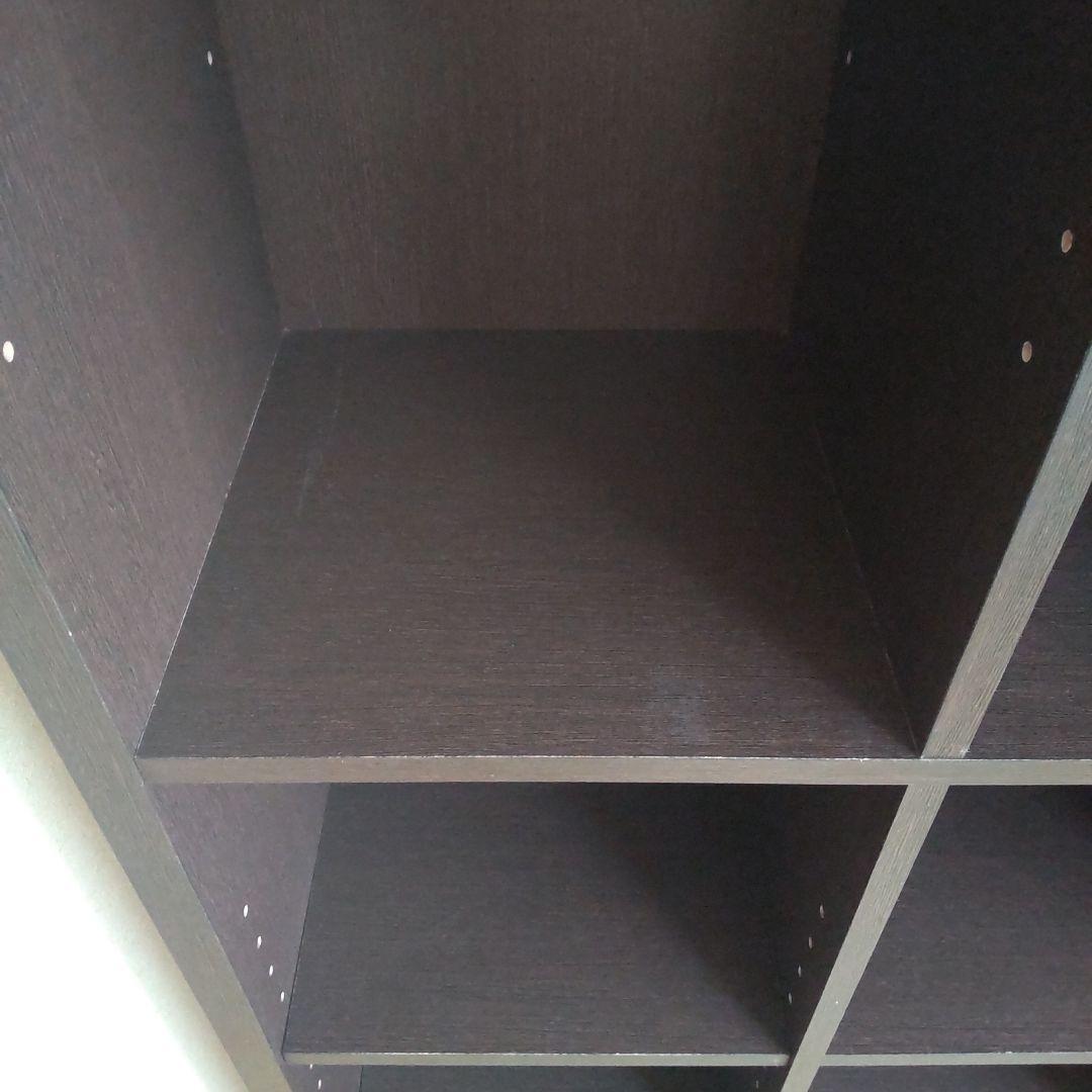 ニトリ 本棚 ダークブラウン 完成品 移動棚あり 高さ180cm