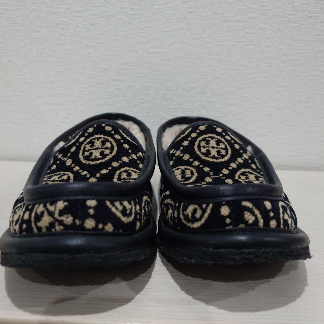 【レア商品】TORY BURCHトリーバーチ　ボアハーフレザーローファー