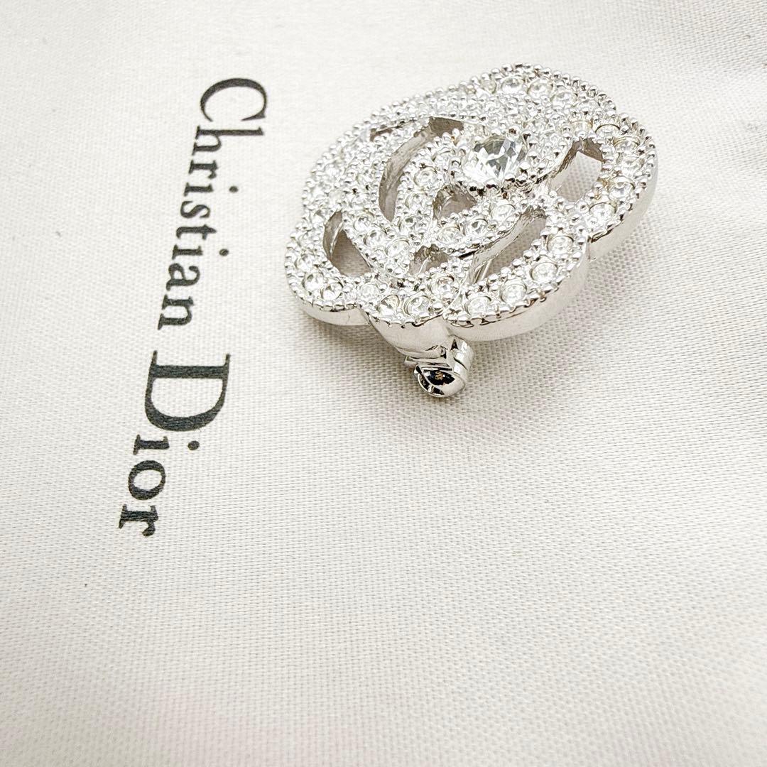 2950-3 人気✨Dior　ブローチ　CD　ロゴ　希少　刻印