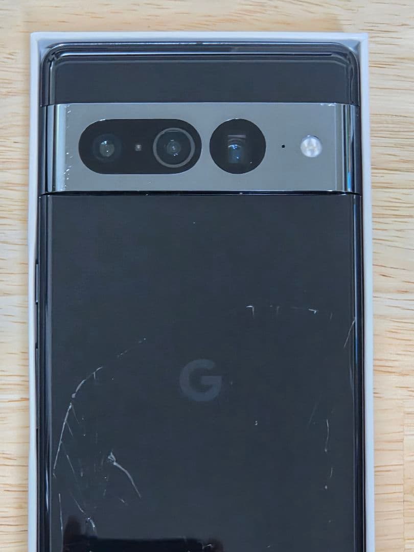 【画面無傷】Pixel 7 Pro 128GB 背面割れ 付属品未使用+おまけ