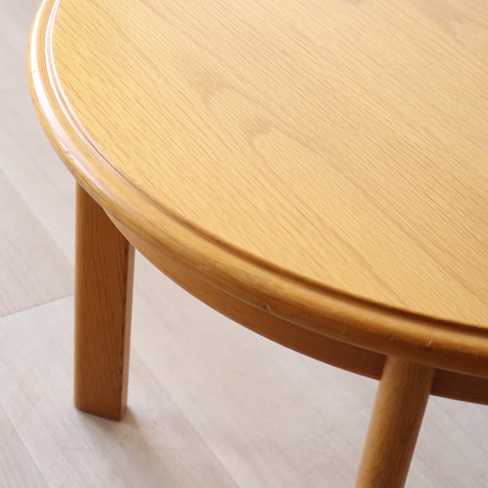 ヴィンテージ 天童木工 ラウンドテーブル 丸 サイドテーブル オーク材