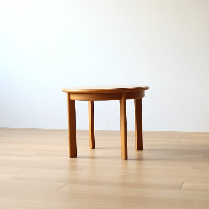ヴィンテージ 天童木工 ラウンドテーブル 丸 サイドテーブル オーク材