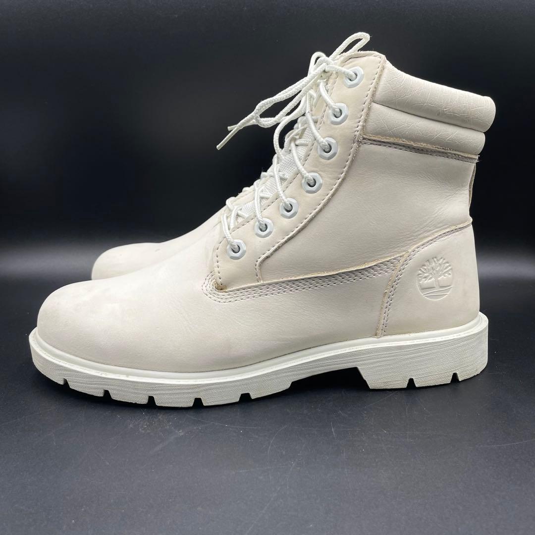 【希少】Timberland プレミアムブーツ ヌバックオールホワイト 26cm