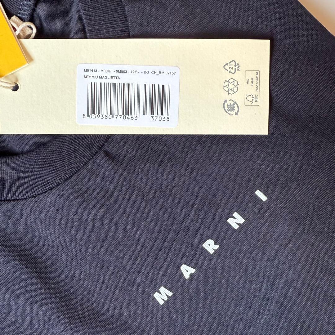 新品　MARNI マル二　大人もOK ロゴTシャツ　S