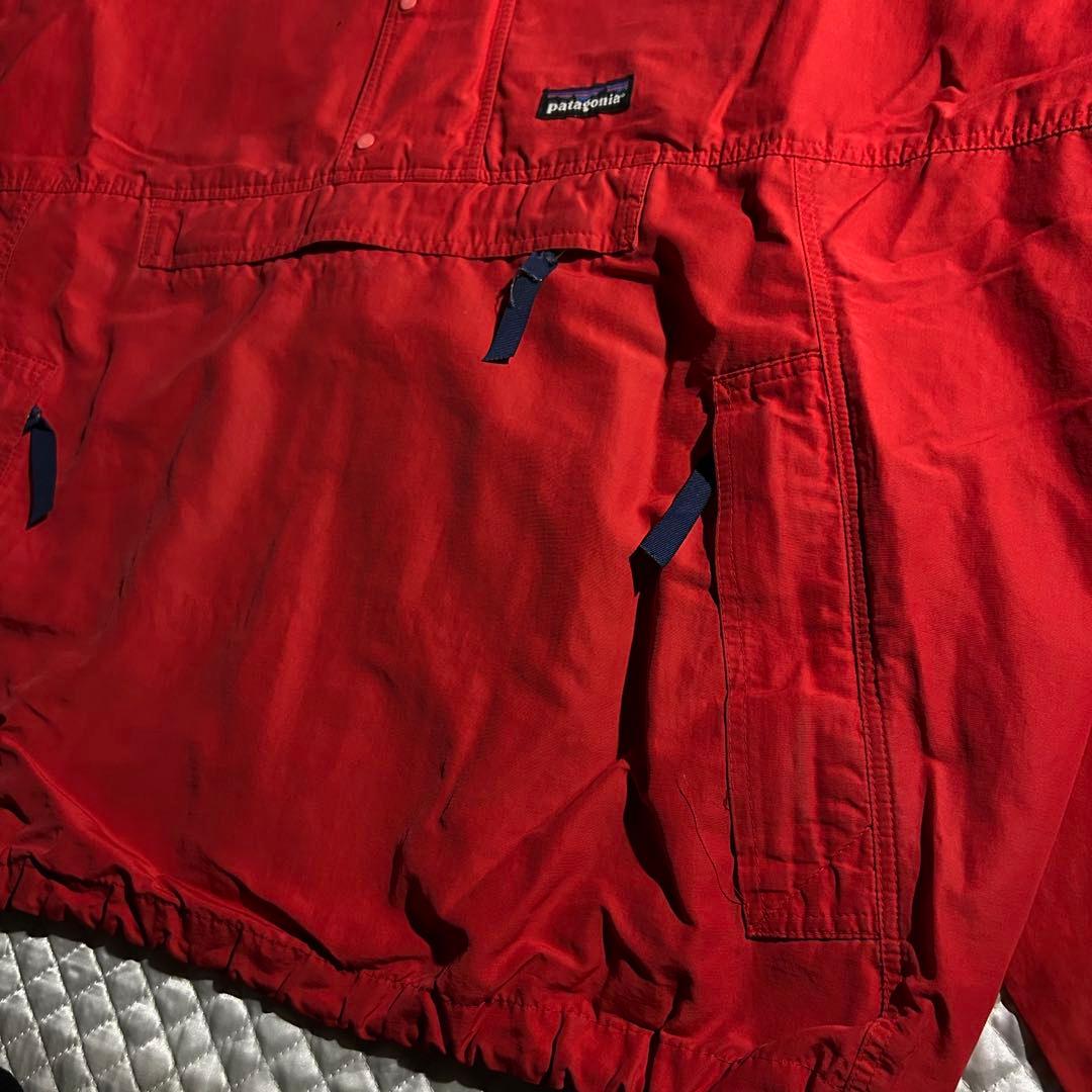 90s 雪なし patagonia バギーズプルオーバー アノラック 赤 USA