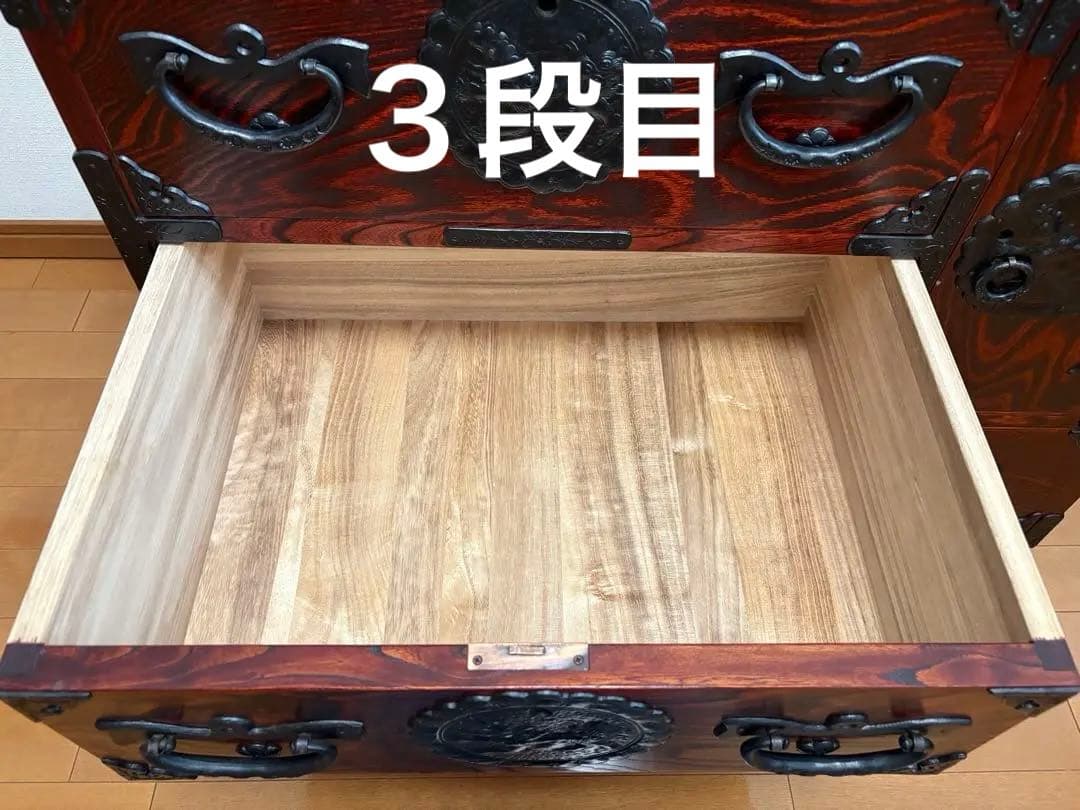 岩谷堂箪笥　みちのく小たんす(車付)